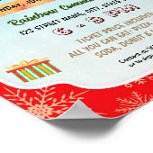 Vakantie cadeauverpakking event sjabloon poster (Hoek)