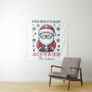 vakantie Calm Santa -Christmas Decor Wandkleed