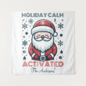  vakantie Calm Santa -Christmas Decor Wandkleed (Voorkant)