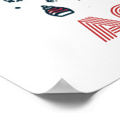 vakantie Calm Santa Poster (Hoek)