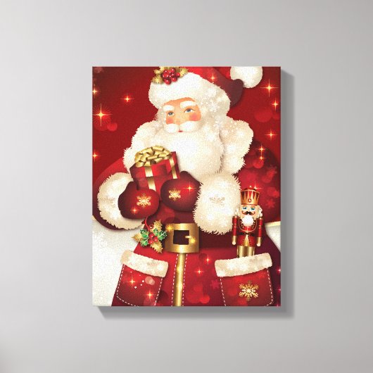 Vakantie Canvas Art-Santa Afdruk (Voorkant)