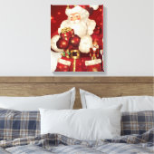 Vakantie Canvas Art-Santa Afdruk (Insitu (Slaapkamer))