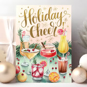 Vakantie Cheer Cocktail Christmas Kaart