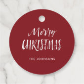 Vakantie Cheer Foliage Kerstcadeau Bedankjes Labels (Achterkant)