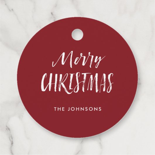 Vakantie Cheer Foliage Kerstcadeau Bedankjes Labels (Achterkant)