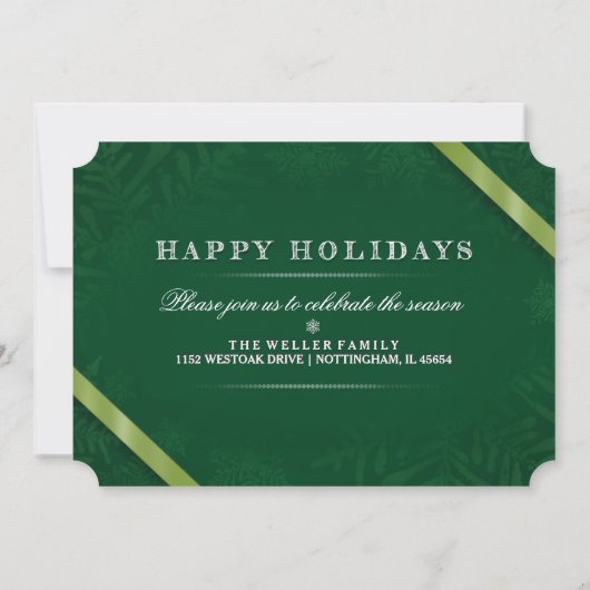 Vakantie Cheer Rendier Kerstfeest Uitnodiging (Achterkant)