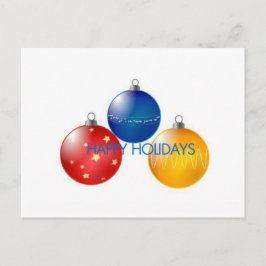 Vakantie cheerkaart feestdagenkaart