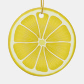 Vakantie Citrus Sunshine Lemon Keramisch Ornament (Voorkant)