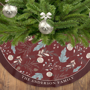Vakantie Classic Bloemen Winter Greenery Kerstmis Kerstboom Rok