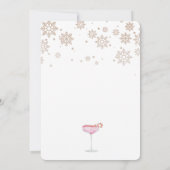 Vakantie cocktails feestelijke Drinken Schattige Kaart (Achterkant)