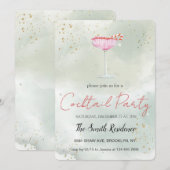 Vakantie cocktails feestelijke Drinken Schattige Kaart (Voorkant / Achterkant)