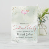 Vakantie cocktails feestelijke Drinken Schattige Kaart (Staand voorkant)