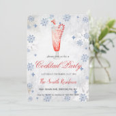 Vakantie cocktails feestelijke Drinken Schattige Kaart (Staand voorkant)