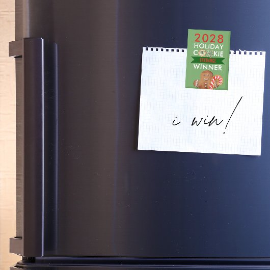 Vakantie Cookie Contest Winnaar Prijs Magnet Magneet