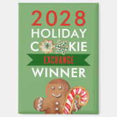 Vakantie Cookie Contest Winnaar Prijs Magnet Magneet (Voorkant)