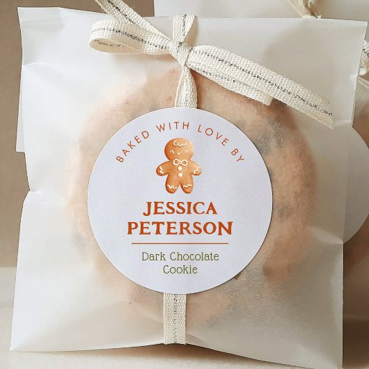 Vakantie Cookie Swap Bakken Gingerbread Ronde Sticker