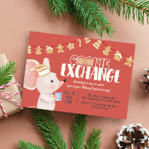 Vakantie cookie uitwisseling leuke muis