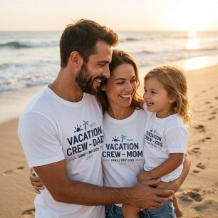 Vakantie Crew Moeder T-shirt Passende Familie Vaka