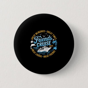 Vakantie Cruise 2025 Matching Groepsreis C Ronde Button 5,7 Cm