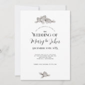 Vakantie dennenappel bruiloft uitnodiging (Voorkant)