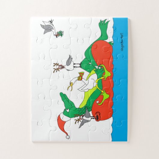 Vakantie Dier Cruise Groot stuk Puzzel Legpuzzel (Verticaal)