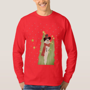 Vakantie Draag met Snowman T-shirt