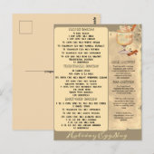 VAKANTIE EIERPUNTENRECEPTEN | BRIEFKAART (Voorkant / Achterkant)