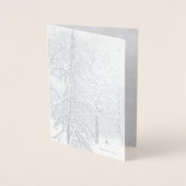 Vakantie en eenvoudige genoegens folie kaart (Voorkant)