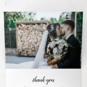 Vakantie feestdag Dank je drieledige briefkaart (Binnenzijde eerst)