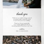 Vakantie feestdag Dank je drieledige briefkaart (Binnenkant midden)