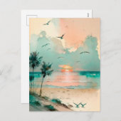 Vakantie Feestdagenkaart (Voorkant / Achterkant)