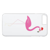 Vakantie Flamingo iPhone 7 in wit Case-Mate iPhone Case (Achterkant (Horizontaal))
