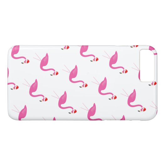 Vakantie Flamingos iPhone 7 in wit Case-Mate iPhone Case (Achterkant (Horizontaal))