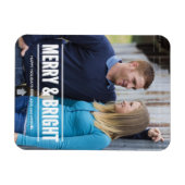 Vakantie foto magneten gepersonaliseerde kerst (Horizontaal)