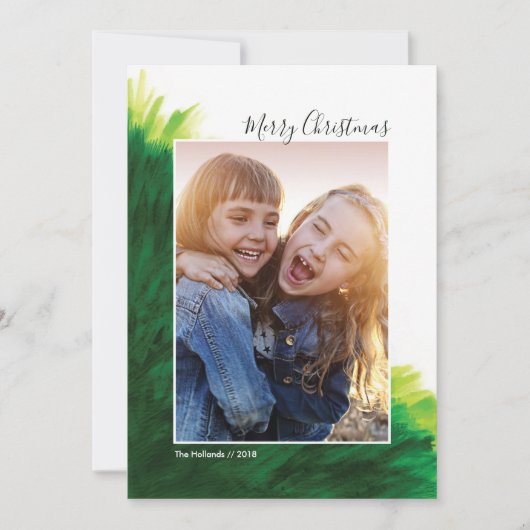 Vakantie fotokaart *Painterly Tree* Kaart (Voorkant)