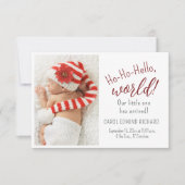 Vakantie Geboorte Statistieken Aankondiging Baby s (Voorkant)