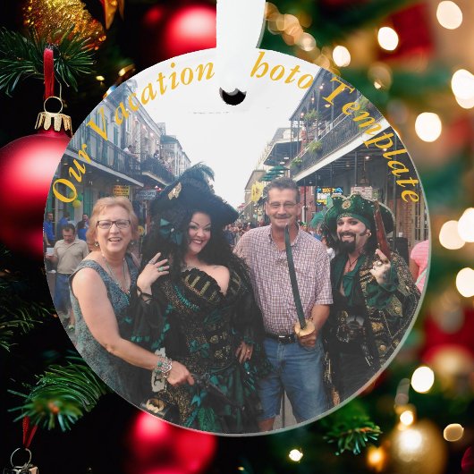 Vakantie Geheugen Ornament Personaliseer Kerst