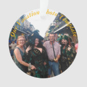 Vakantie Geheugen Ornament Personaliseer Kerst (voorkant)