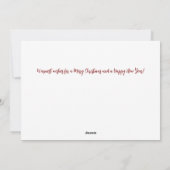 Vakantie Geloof Kaart voor Kerst Cheer (Achterkant)