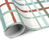 Vakantie Gingham - Vredig Cadeaupapier (Rol Hoek)