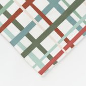 Vakantie Gingham - Vredig Fleece Deken (Hoek)