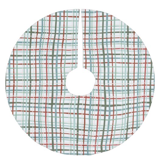 Vakantie Gingham - Vredig Kerstboom Rok (Voorkant)