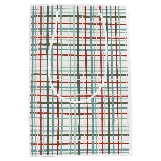 Vakantie Gingham - Vredig Medium Cadeauzakje (Voorkant)