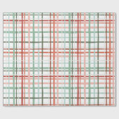 Vakantie Gingham - Vrolijk Cadeaupapier (Vlak)