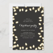 Vakantie Golden Lights kerstfeest uitnodiging (Voorkant)