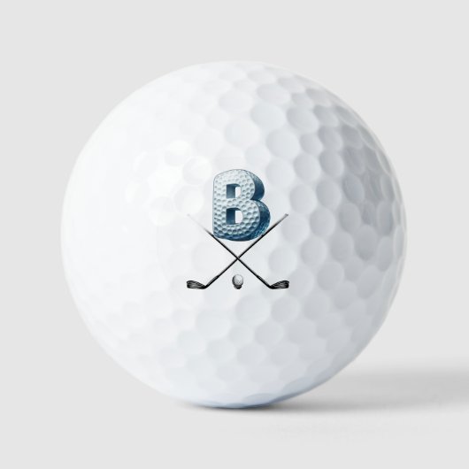 Vakantie golfballen - Alpha-nummer LETTER B (Voorkant)