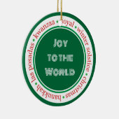 Vakantie Groen/Rood Ornament (Rechts)