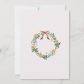 Vakantie groen Sinaasappels kerstfeest Kaart (Achterkant)