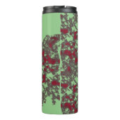Vakantie groene bloemstukbeker thermosbeker (Achterkant)