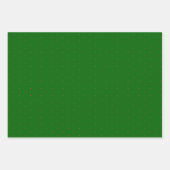 Vakantie Groene Rode Polka Dot Gift Wrapping Paper (Voorkant 3)